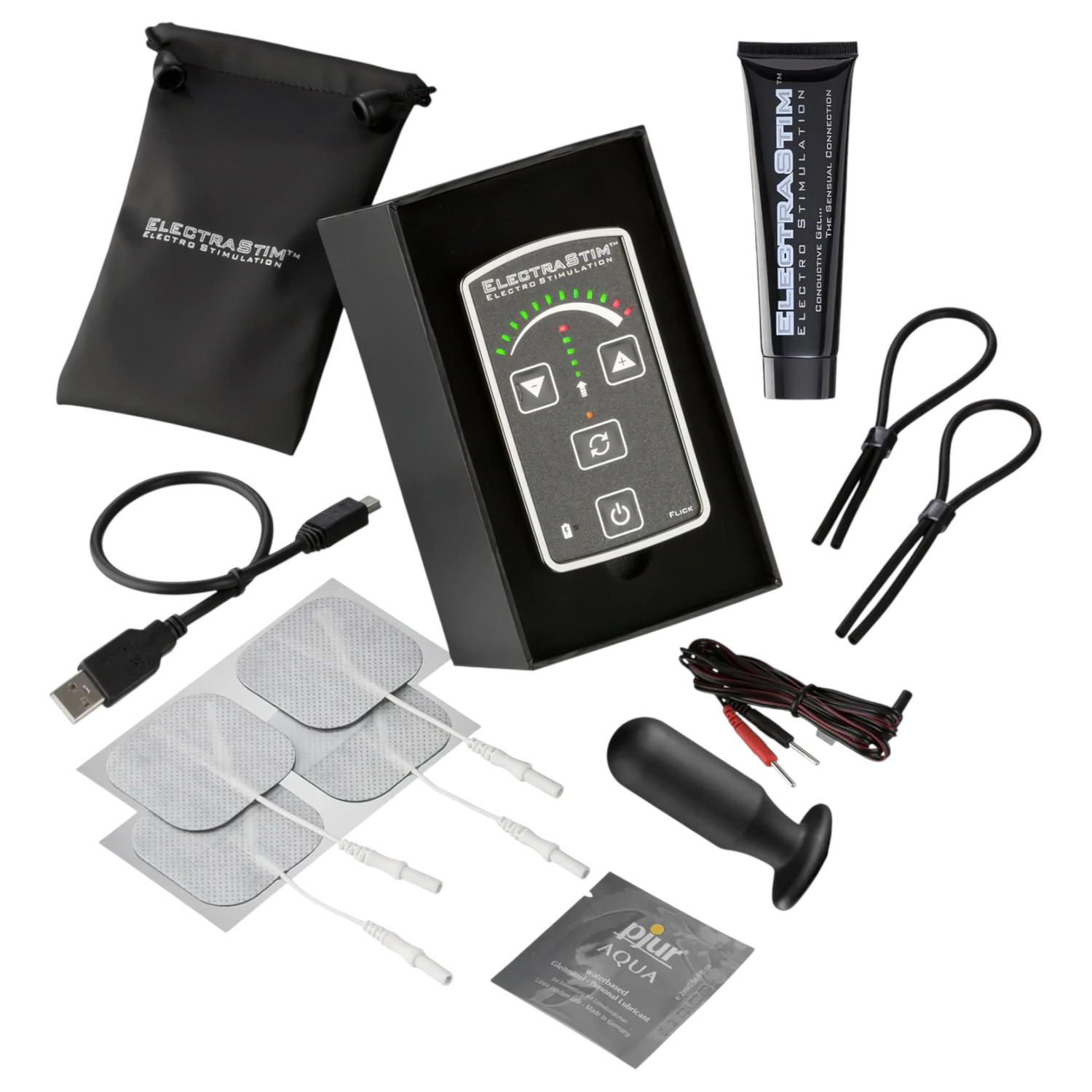 ElectraStim Flick - elektro stimulátor sada - pokročilý set