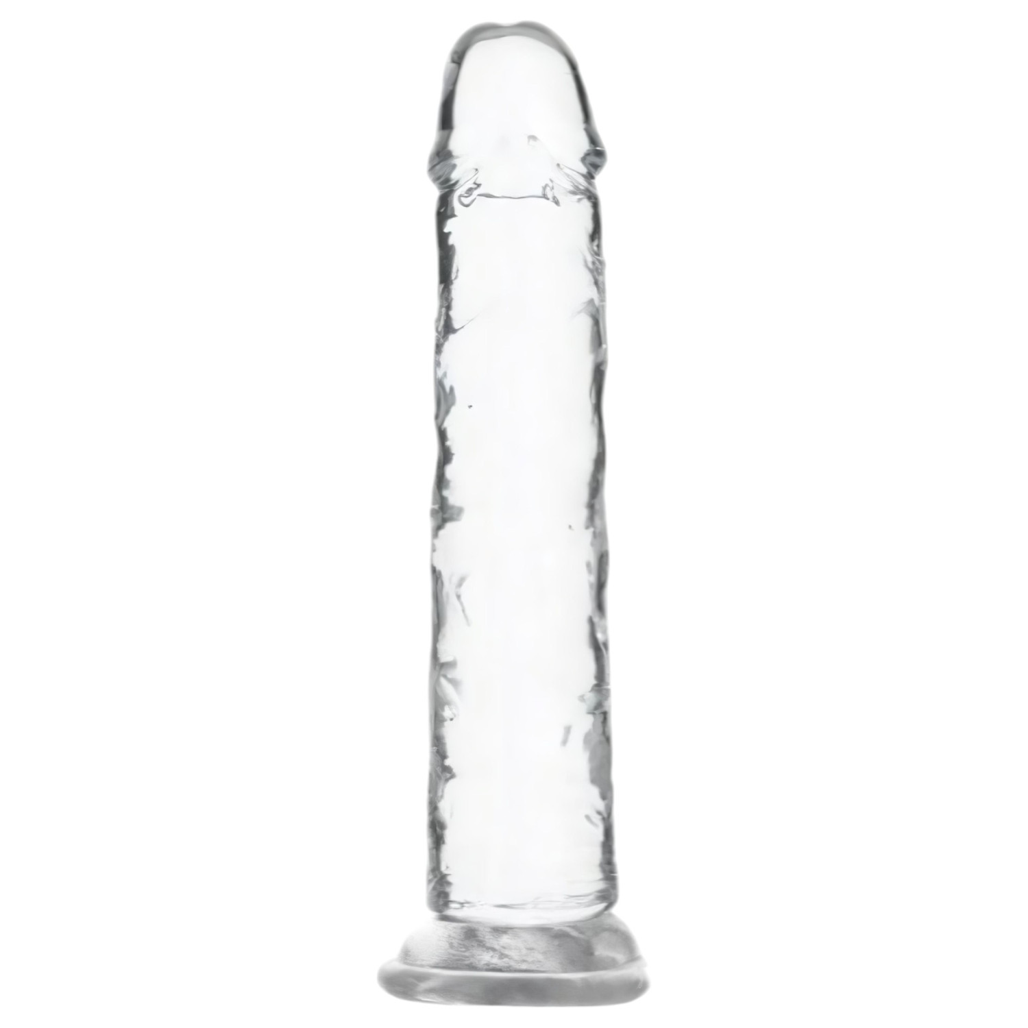 Addiction Crystal - dildo s prísavkou (priehľadné) - 18 cm