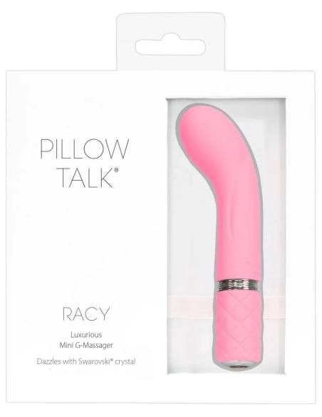Pillow Talk Racy - vibrátor na G bod - úzky - nabíjateľný - ružový
