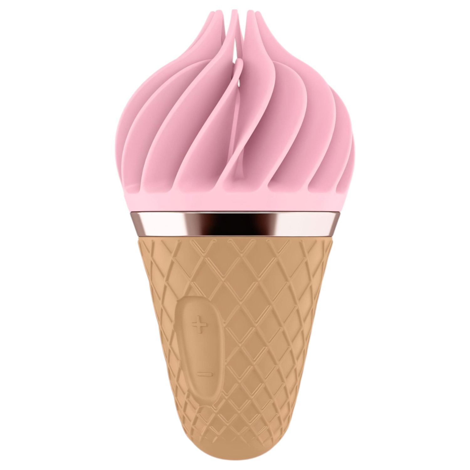 Satisfyer Sweet Treat - nabíjací rotačný vibrátor na klitoris - ružovo-hnedý