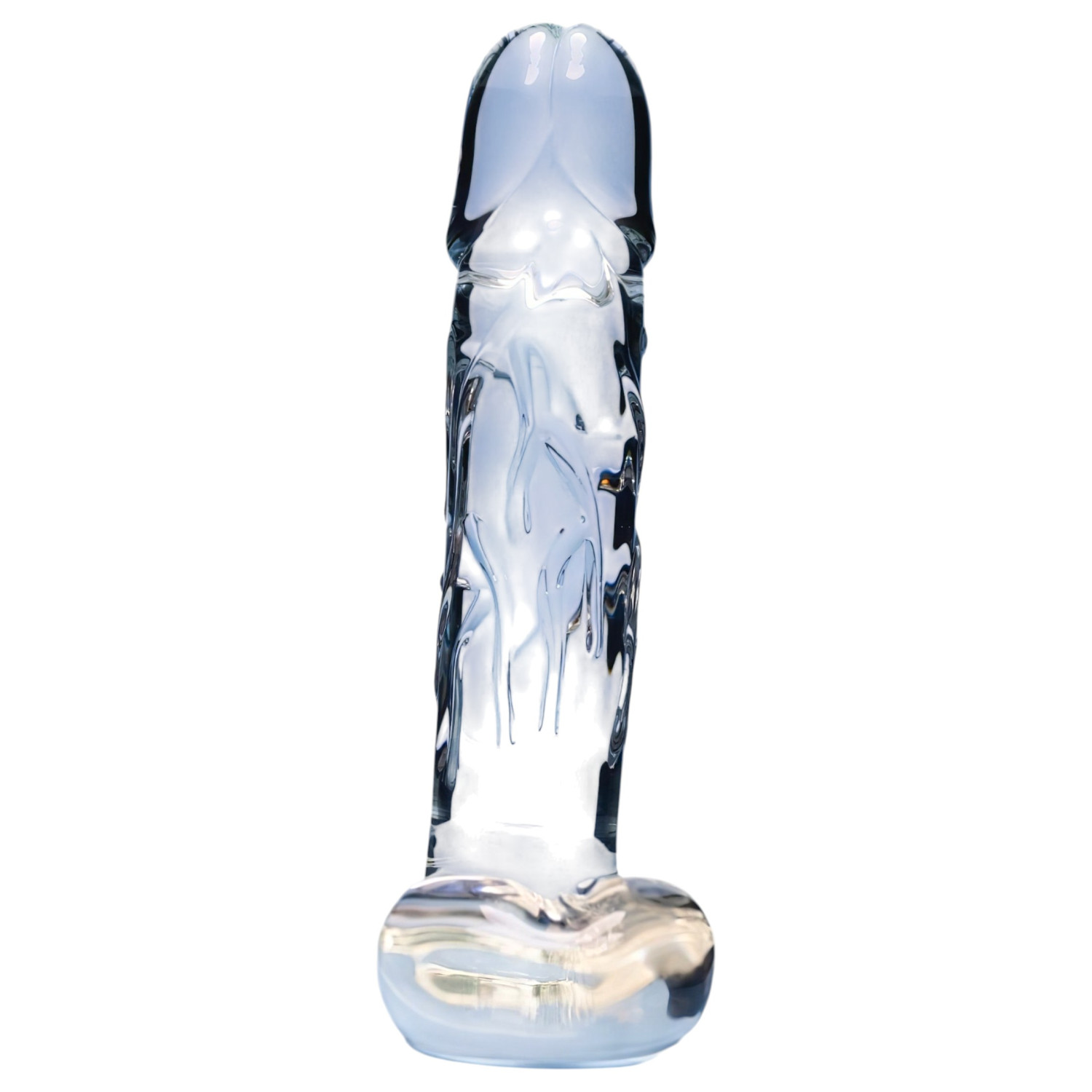 Clarity Seraphic Opus - sklenené G-bod dildo (priehľadné)