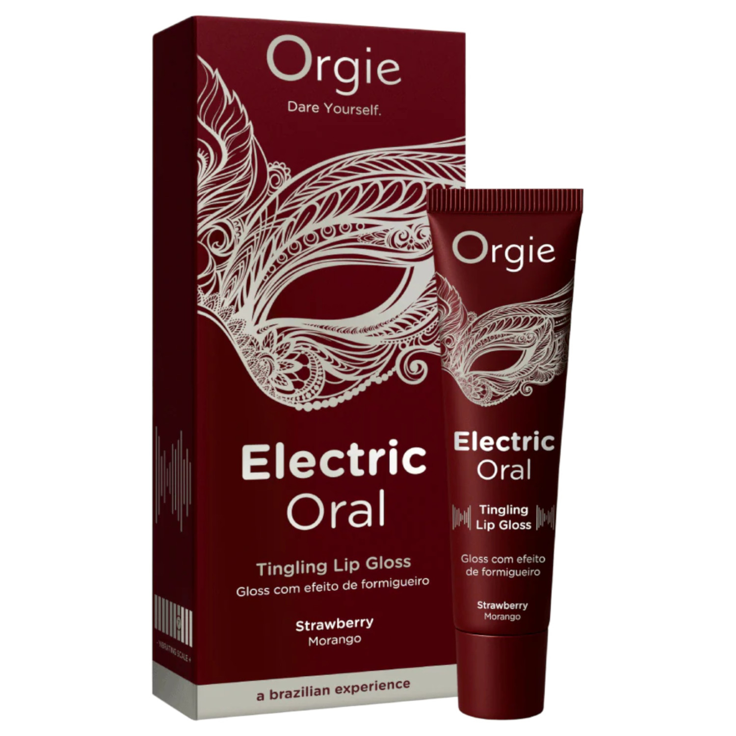Orgie Electric Oral - lesk na pery s brniacim účinkom - jahoda (10 ml)