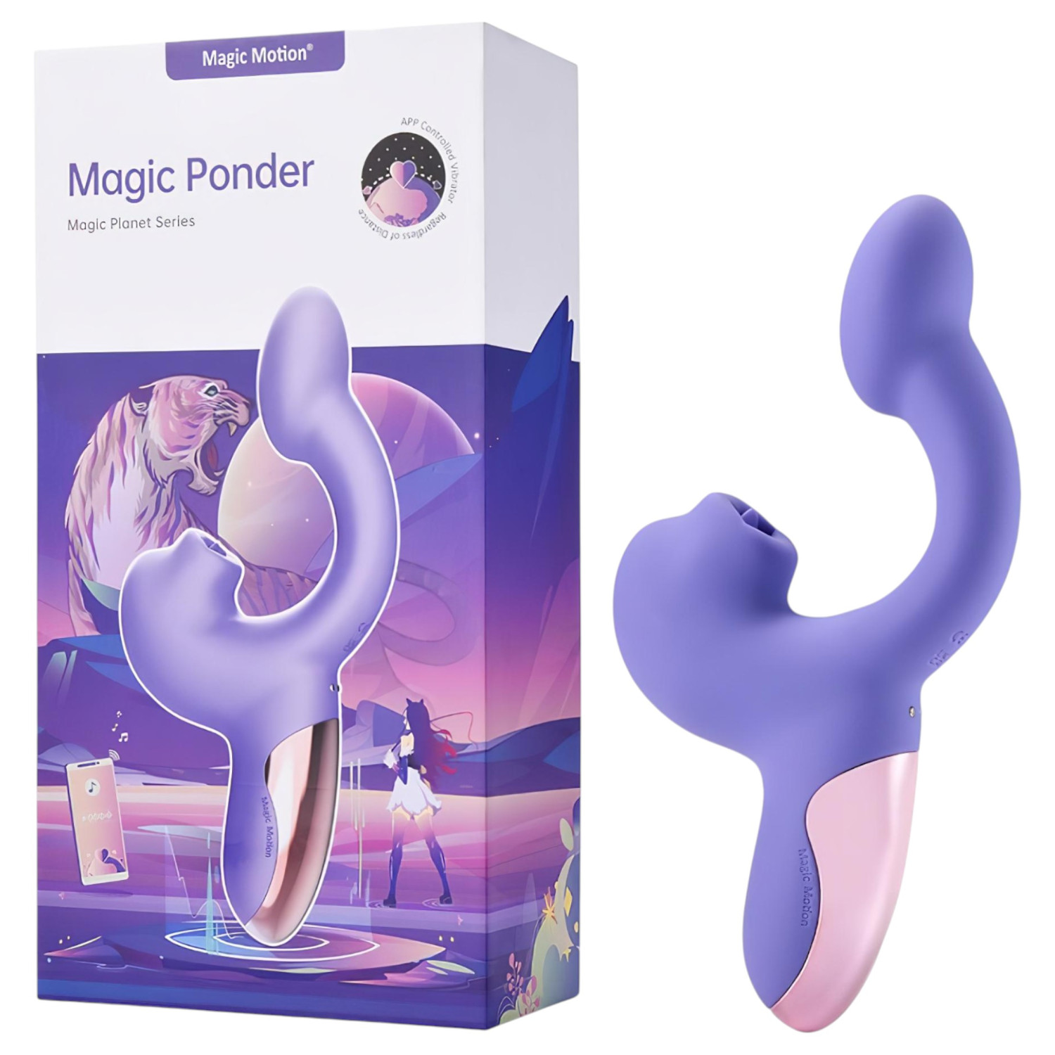 Magic Motion Magic Ponder - vibrátor na bod G a klitoris - fialový