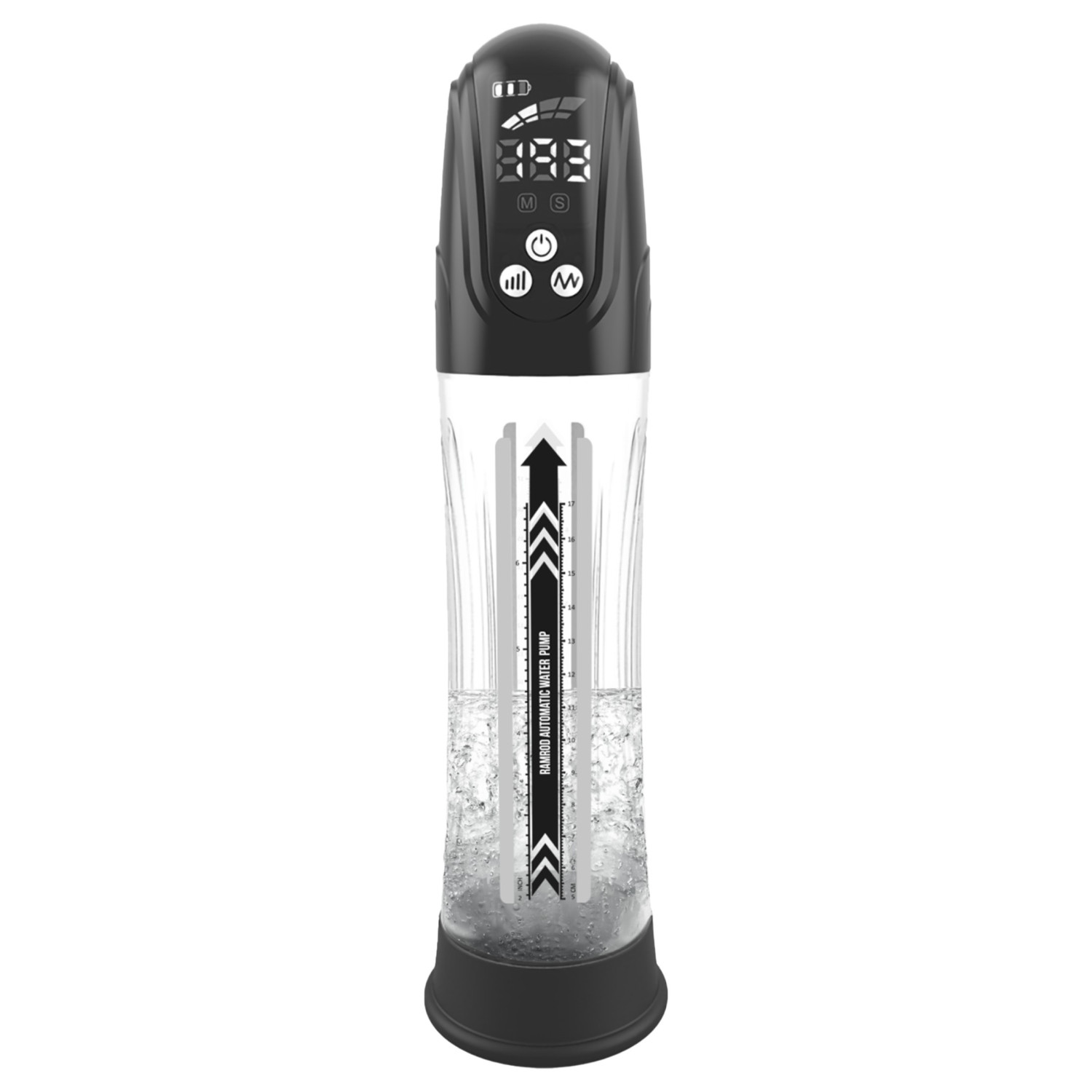Dreamtoys - automatická vodná vákuová pumpa na penis (priehľadná)