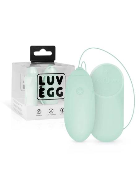 LUV EGG - vibračné vajíčko na diaľkové ovládanie - dobíjateľné - zelené