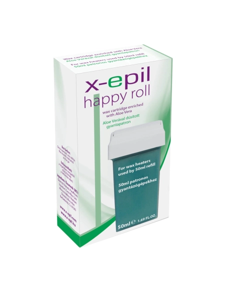 X-Epil Happy Roll - depilačný voskový patron - aloe vera - 50ml