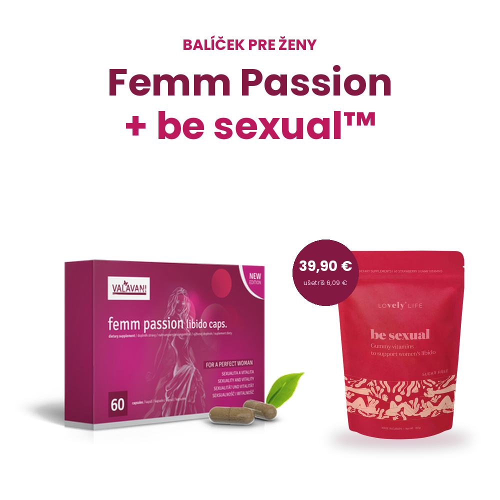 VALAVANI Femm Passion + be sexual™ – balíček pre ženské libido