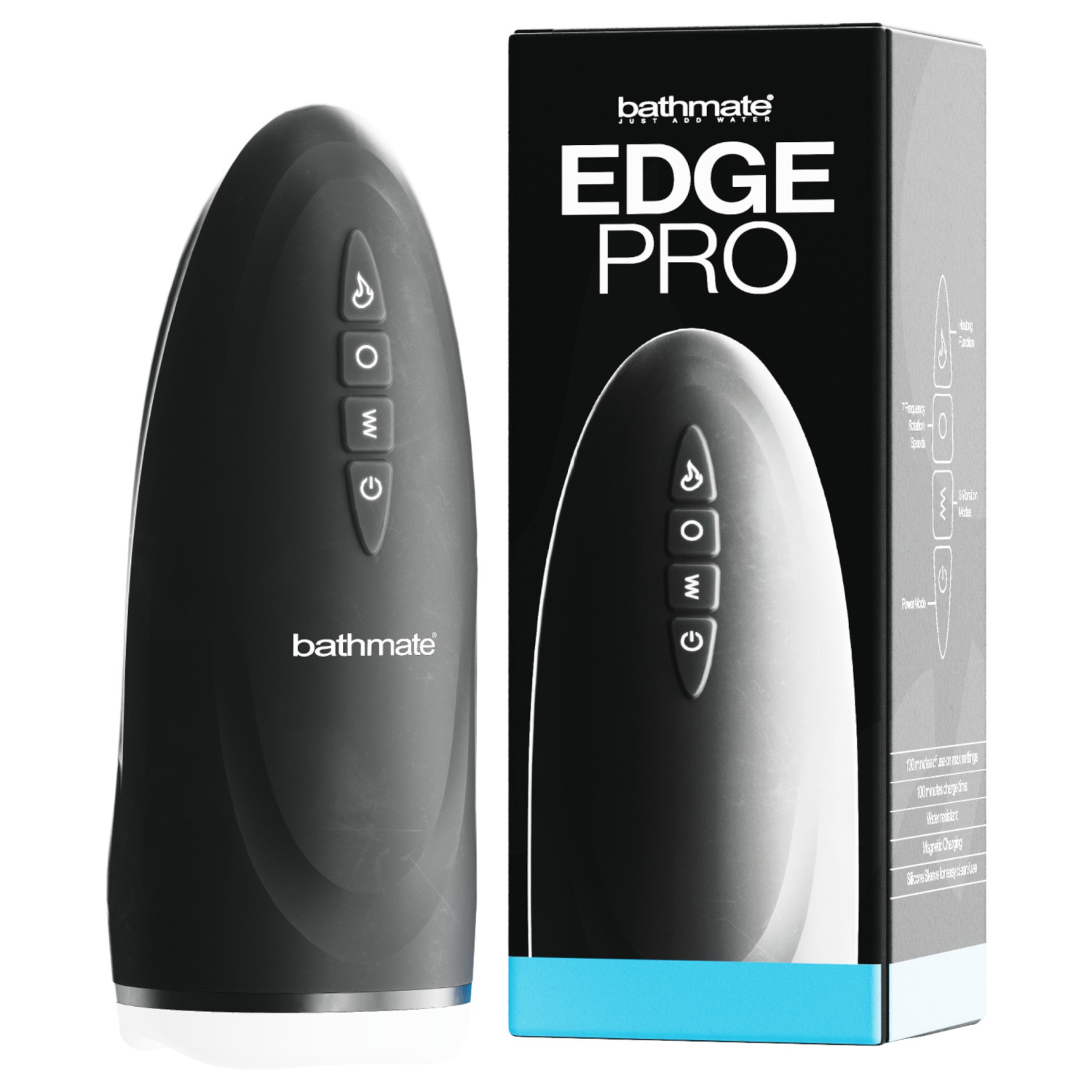 Bathmate Edge Pro - erekčný krúžok k hydropumpe (čierny)
