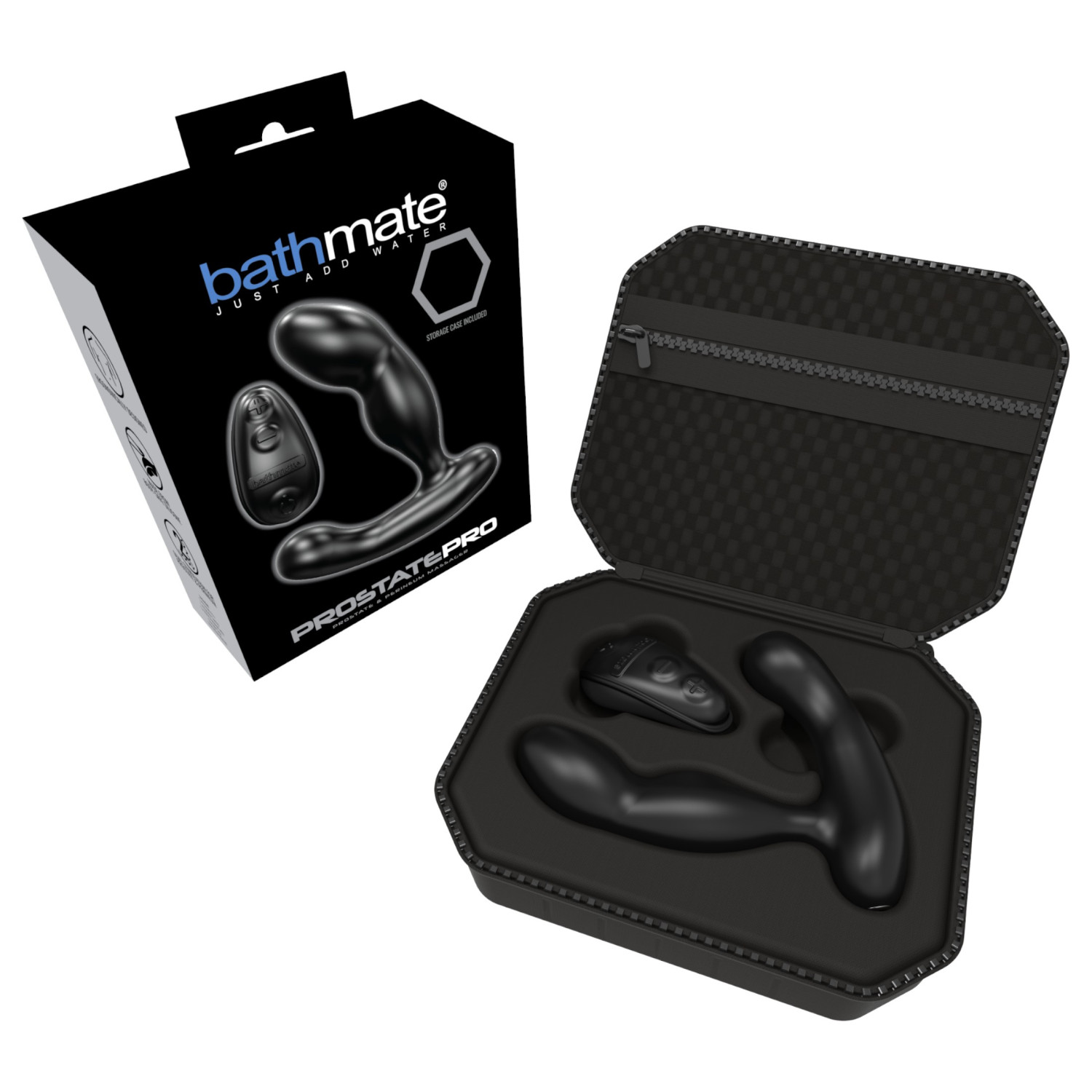 Bathmate Prostate Pro - akumulátorový vibrátor na prostatu (strieborný)