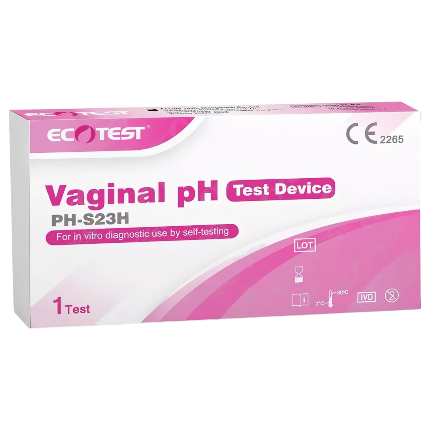 Rýchly test vaginálneho pH na domáce použitie (1 ks)