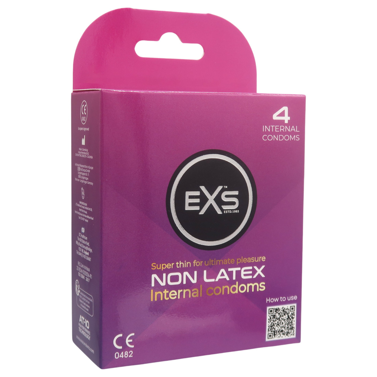 EXS Internal Condom - bezlatexový ženský kondóm (4 ks)