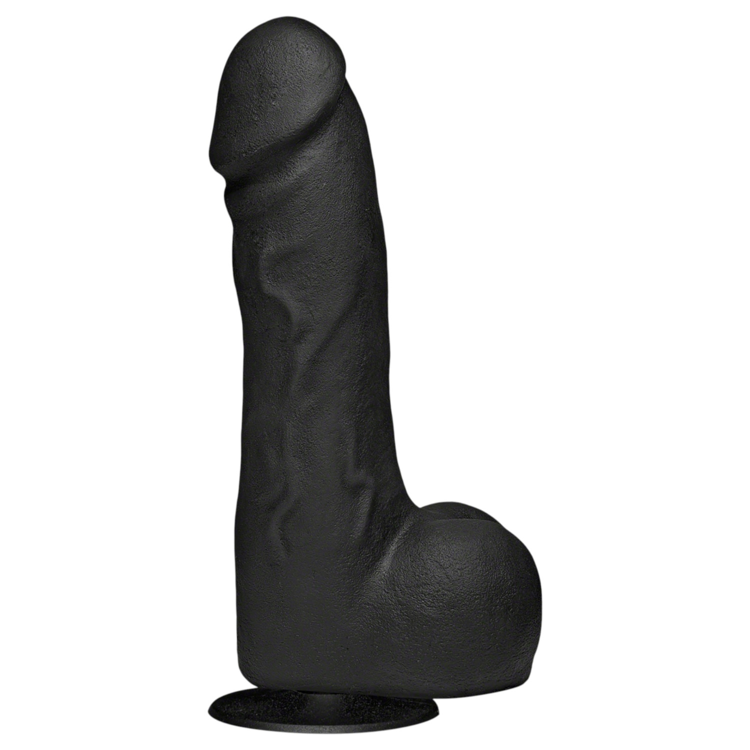 Doc Johnson The Perfect Cock - realistické dildo (čierne) - 19 cm