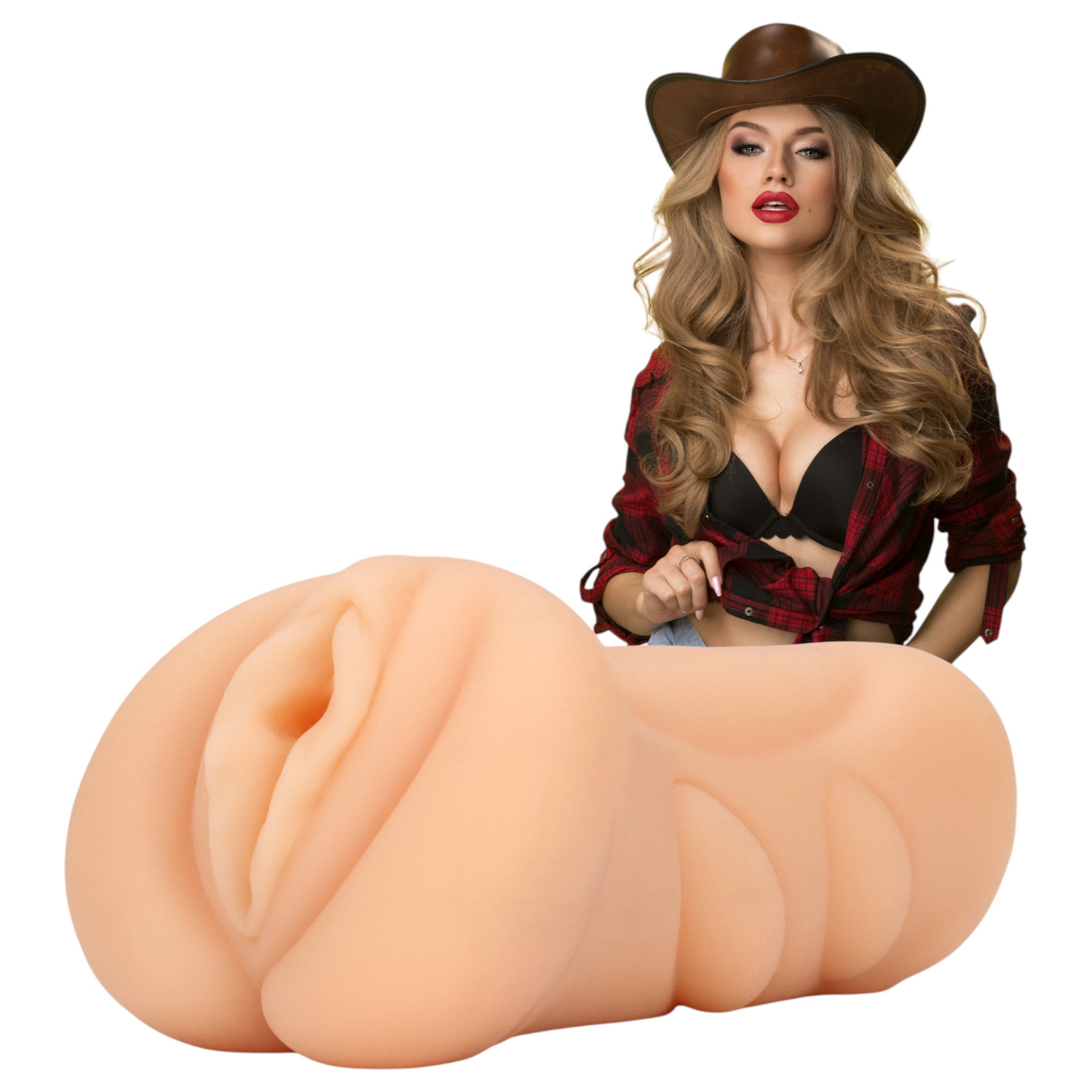 S-Line Cowgirl - realistická umelá vagína (telovej farby)