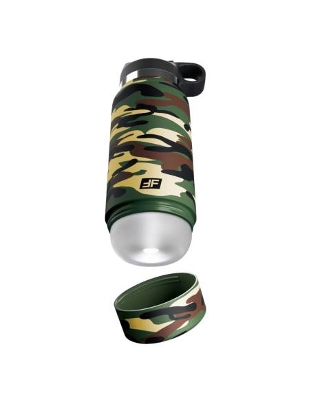 Fap Flask Happy Camper - masturbátor vo fľaši - zeleno-čierny