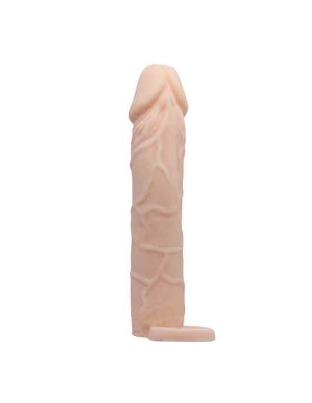 Pretty Love - návlek na penis s erekčným krúžkom - prírodný